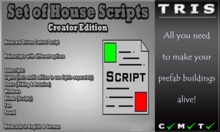 { T R I S } Set of Fullperm House Scripts  for Creators 