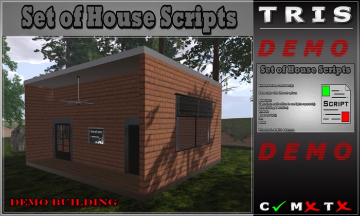 { T R I S } DEMO Building Set of House Scripts