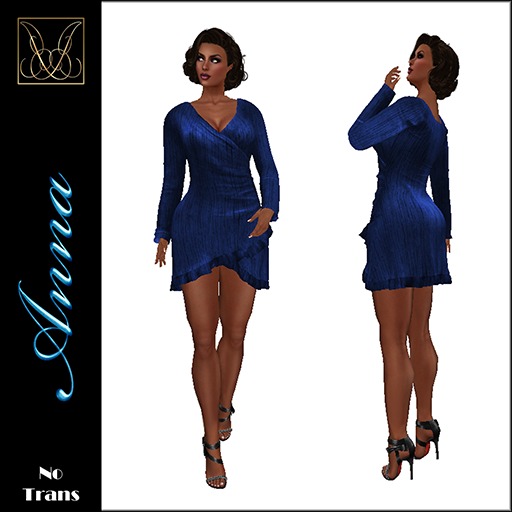 JCD Anna Choco Mesh Wrap Dress (bagged)