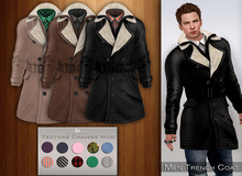 Bens Boutique - Mesh Men Trench Coat (shirt texture change)