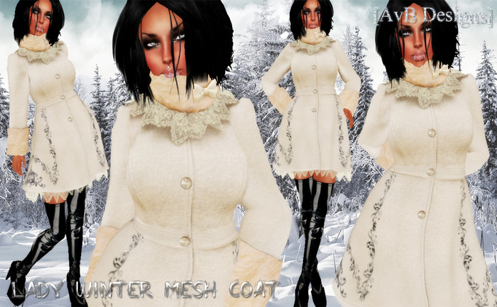 [AvB]=Lady Winter= Mesh Coat