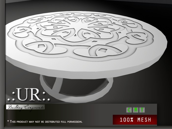 .:UR:. Celtic Collection - Embossed Table (full perm mesh)