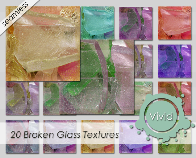 vivid - broken glass textures - SEAMLESS