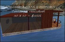 Unique Houseboat, 30m x10m, for Home or Party