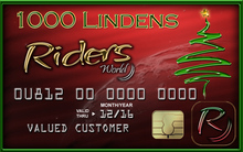 Riders World Gift Card - 1500L Holiday (Boxed)