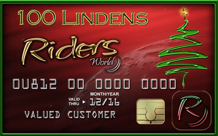 Riders World Gift Card - 1500L Holiday (Boxed)
