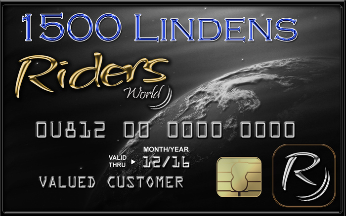 Riders World Gift Card - 1500L (Boxed)