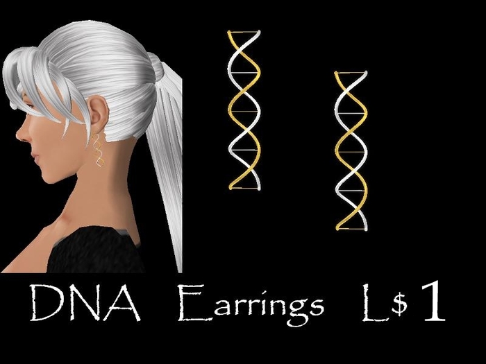 DNA Earrings (Silver & Gold)