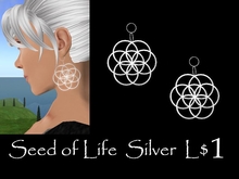 Seed of Life Earrings - Silver