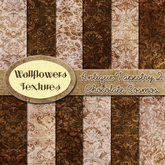 *Wallflowers* Antique Tapestry 2 - Chocolate Cosmos