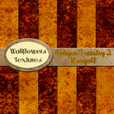 *Wallflowers* Antique Tapestry 2 - Marigold