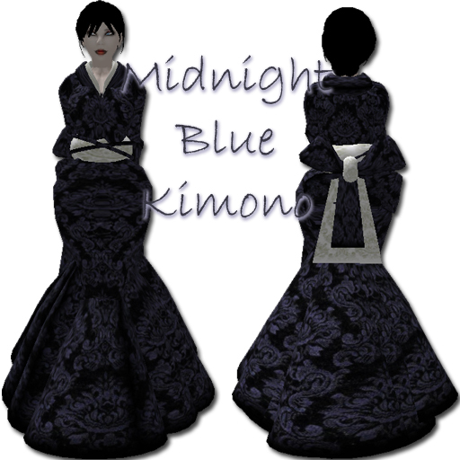 Midnight Blue Kimono