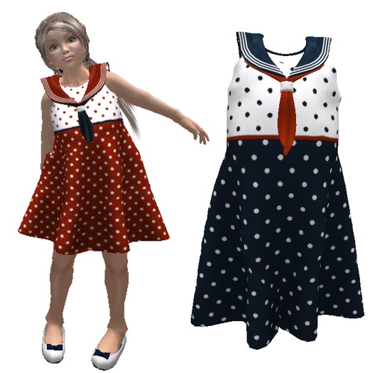 LITTLE GIRL - SAILOR DRESS AND TIE