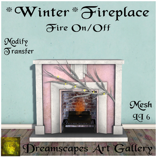 *Winter* Fireplace Pink