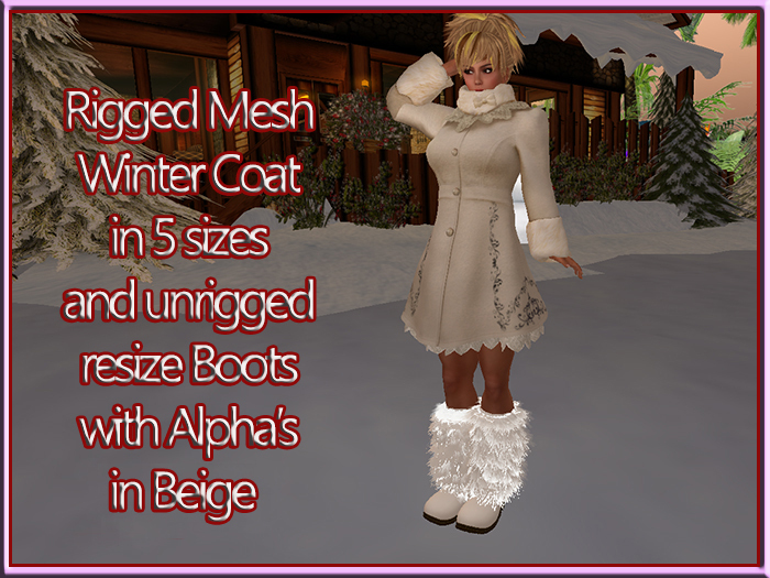 Winter Coat and Boots Beige