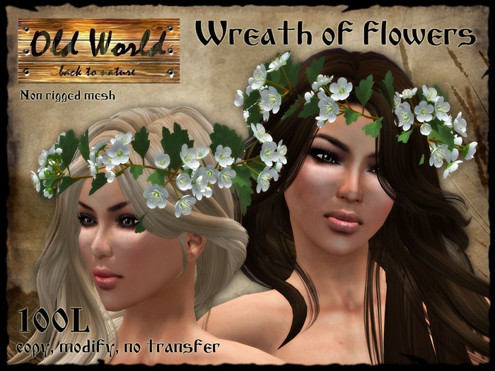 Wreath of twigs of jasmine - Old World - Fantasy / Medieval / Rustic