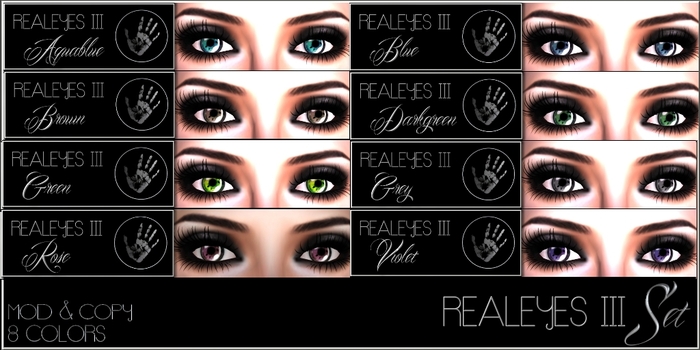 .: SHADOW :. Realeyes Set III - 8 Colors
