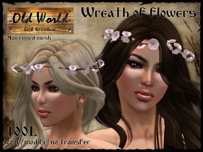 Wreath of twigs of cherry - Old World - Fantasy / Medieval / Rustic