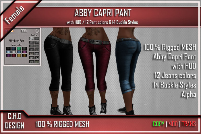 [C.H.D] MESH Abby Capri Pant 