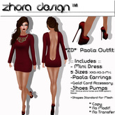 *ZD* Paola Red Mini Dress