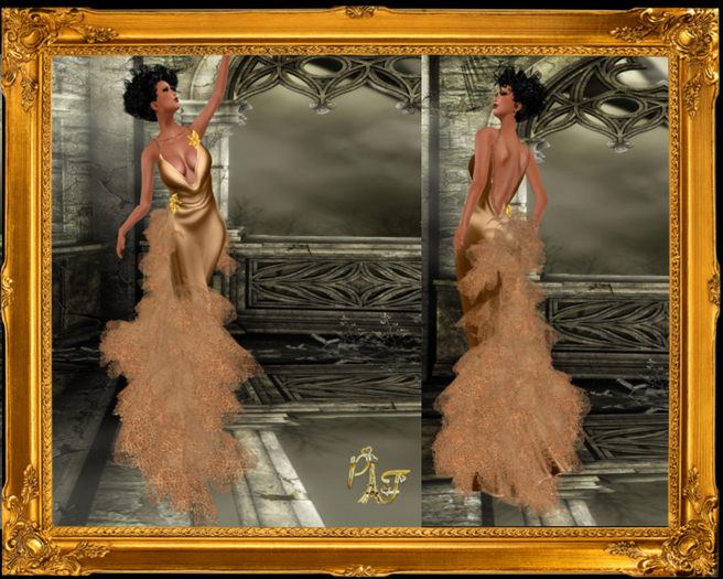 PARIS FASHION BROWN ICED DRESS