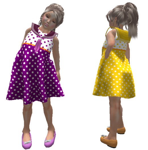 LITTLE GIRL - JUMPER OUTFIT (2 COLORS) (FLATS AND TIE)