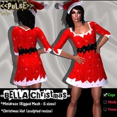 <<PuLsE>> "BELLA Christmas" Rigged Mesh Dress with sculpted Hat