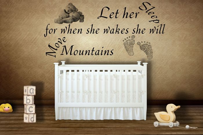 Let her Sleep Wall Sticker