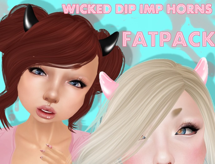 ~ l p t ~ Wicked Dip Imp Horns ~FATPACK~