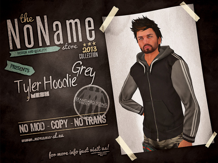 [nn] Tyler Hoodie - Grey