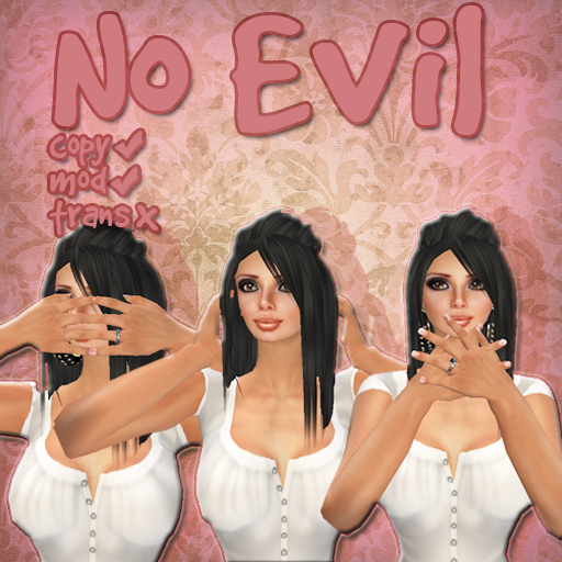 *cheap!* No Evil - poseball set (mktplce)