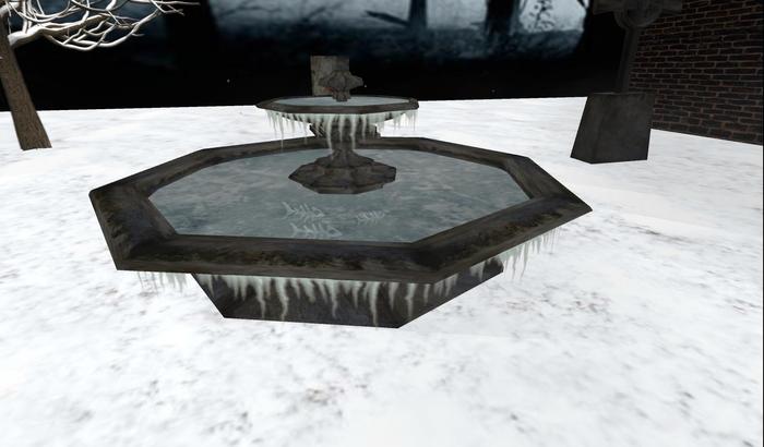 Frozen Stone Fountain Box