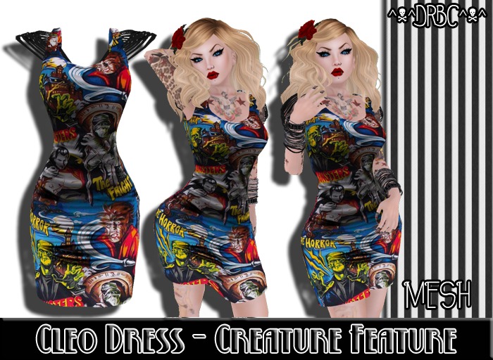 ^v^DRBC^v^ Cleo Dress - Creature Feature [BOXED]