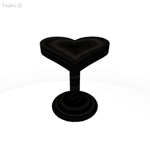TC - Heart Side Table I - WoodBlack I