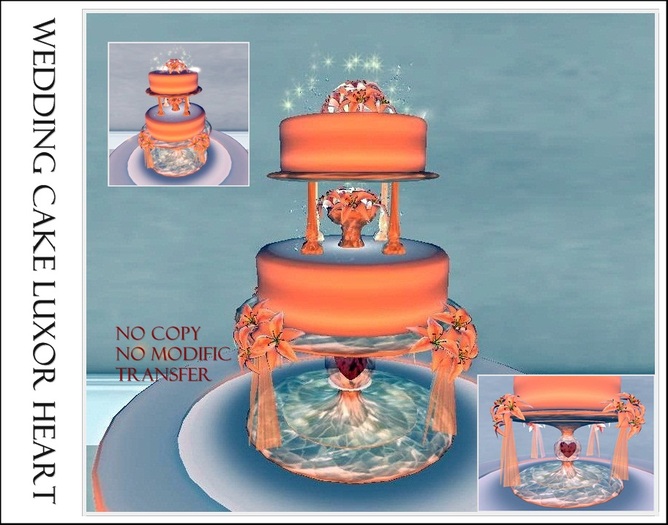 Wedding Cake luxor heart