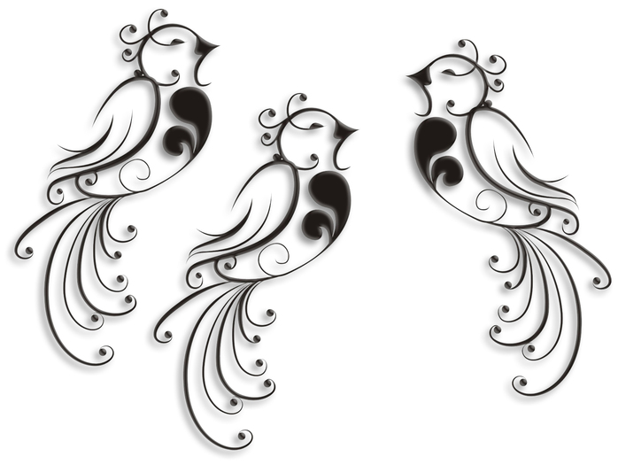 Japanese Song Birds .. CUTOUT