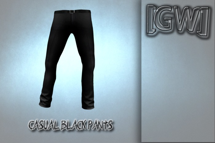 [GW] Casual Pants Black
