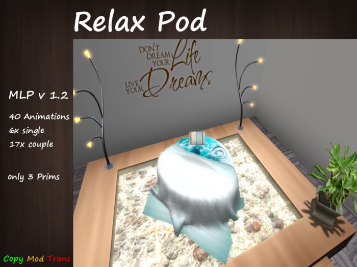Naughty Fantasies  Creamblue Relax Pod