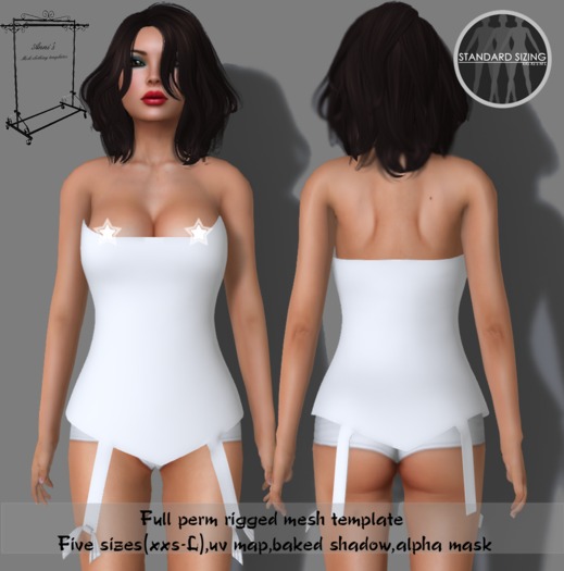Anni's -Full perm mesh corset lingerie
