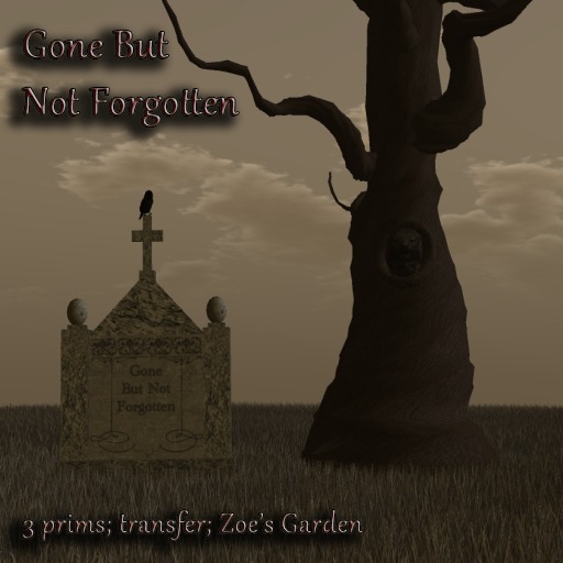 *ZG* Gone But Not Forgotten Tombstone