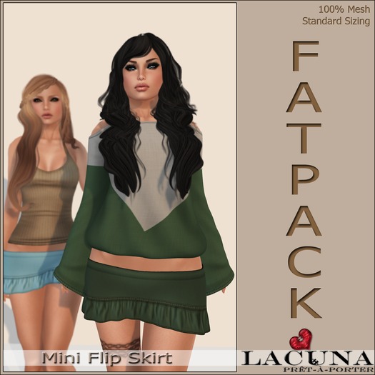 *LACUNA* FATPACK Mini Flip Skirt