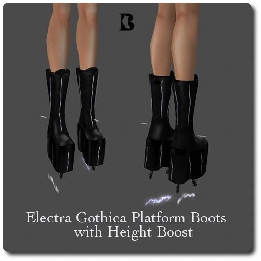 Electra Gothica Platform Boots with Height Boost