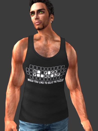 GG-Vintage Tee-Ass-Black