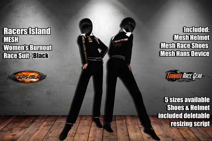 Pro Speed Race Suit - Racers Island Raceways (W) - Orange BOXED