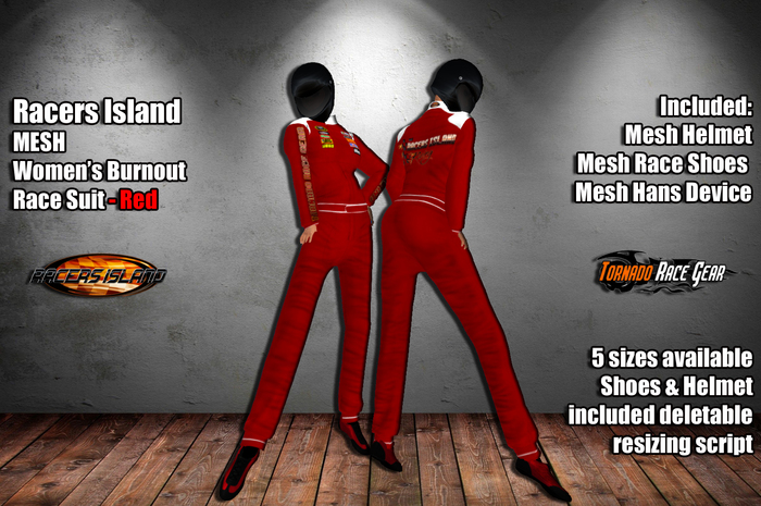 Pro Speed Race Suit - Racers Island Raceways (W) - Orange BOXED
