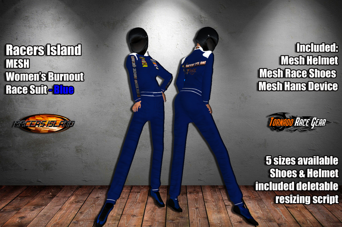 Pro Speed Race Suit - Racers Island Raceways (W) - Orange BOXED