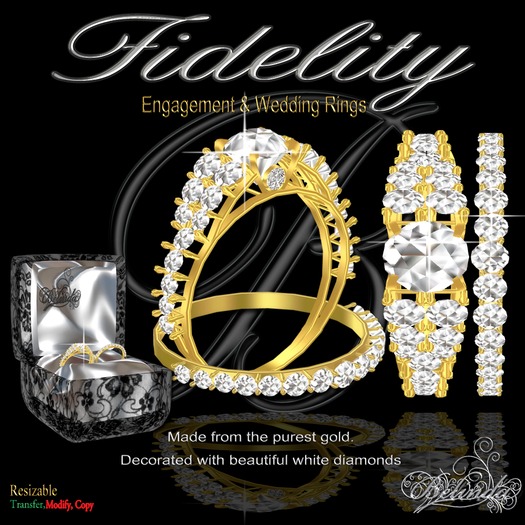 Gothic Romance - Engagement Ring - Onyx  - GB