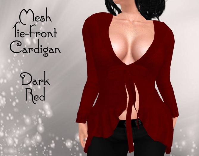 Mesh Tie-Front Cardigan DEMO
