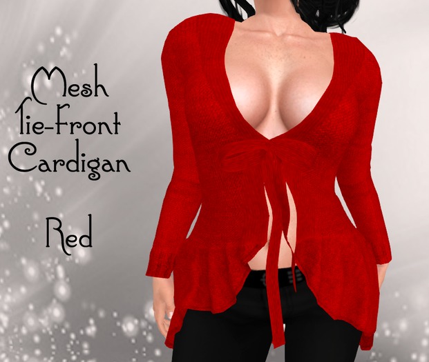 Mesh Tie-Front Cardigan DEMO