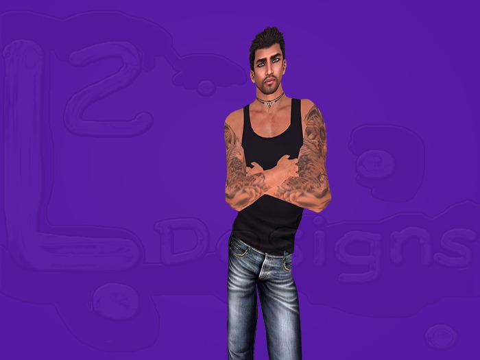 L2 Designs Black Slim Vest Tank Top